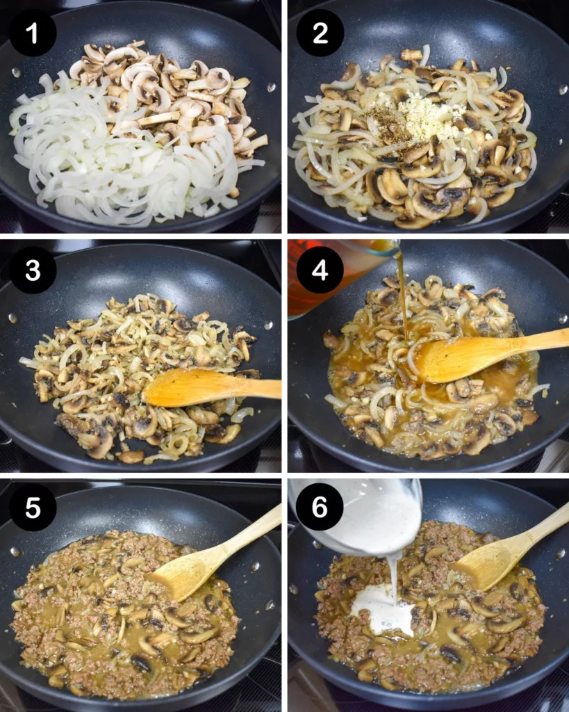 HOW TO MAKE GROUND BEEF STROGANOFF 