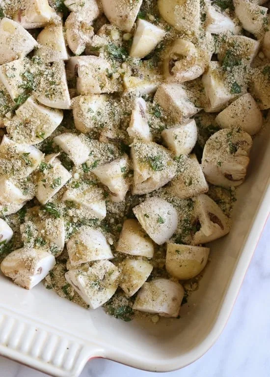 Lazy Stuffed Mushrooms