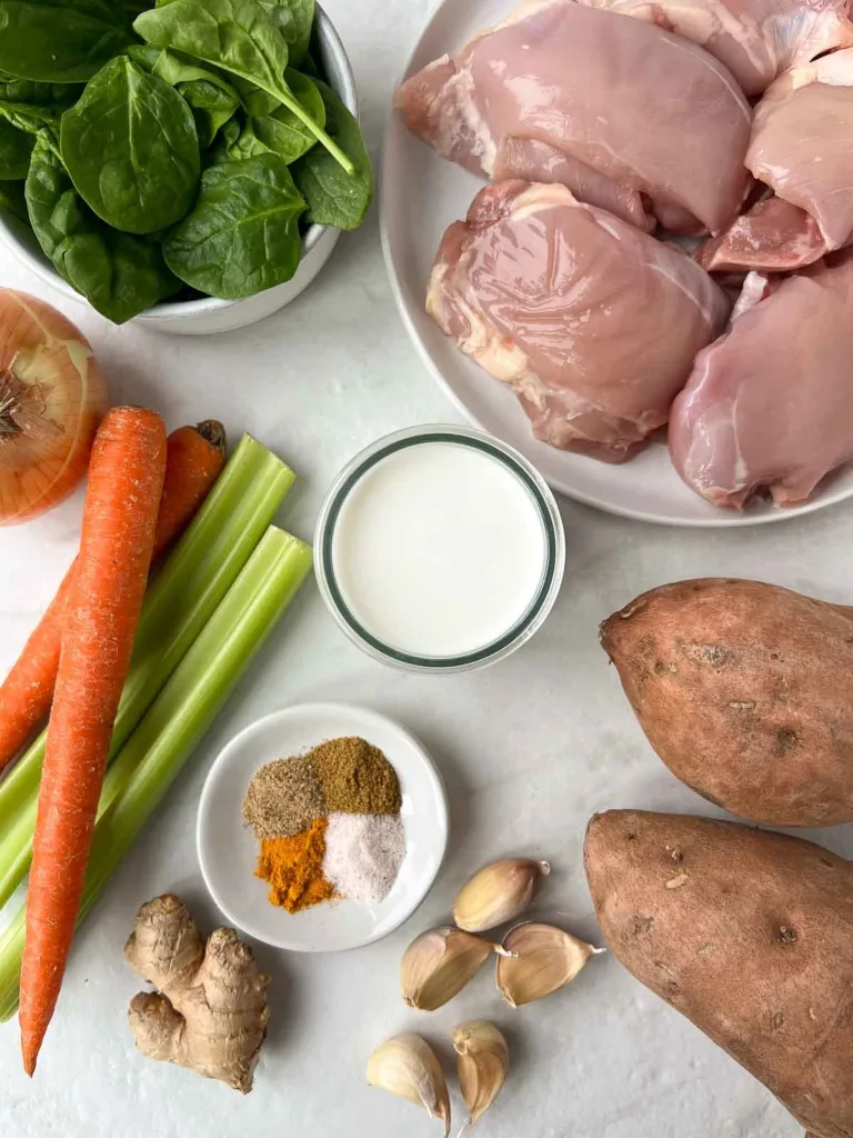 Turmeric Chicken Stew Ingredients