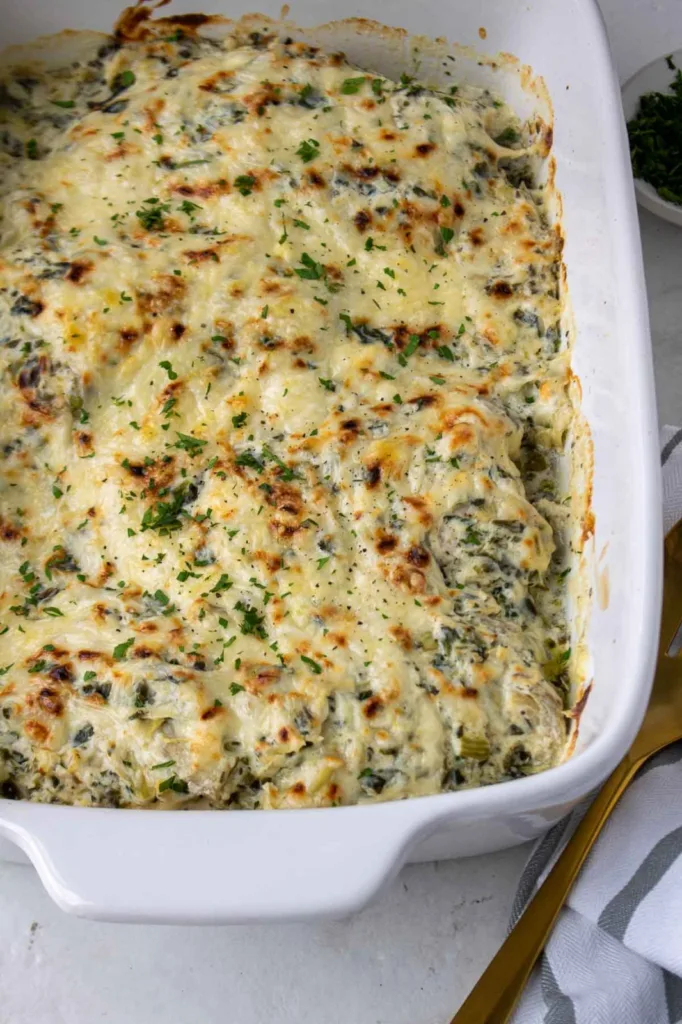 Spinach Artichoke Chicken Casserole