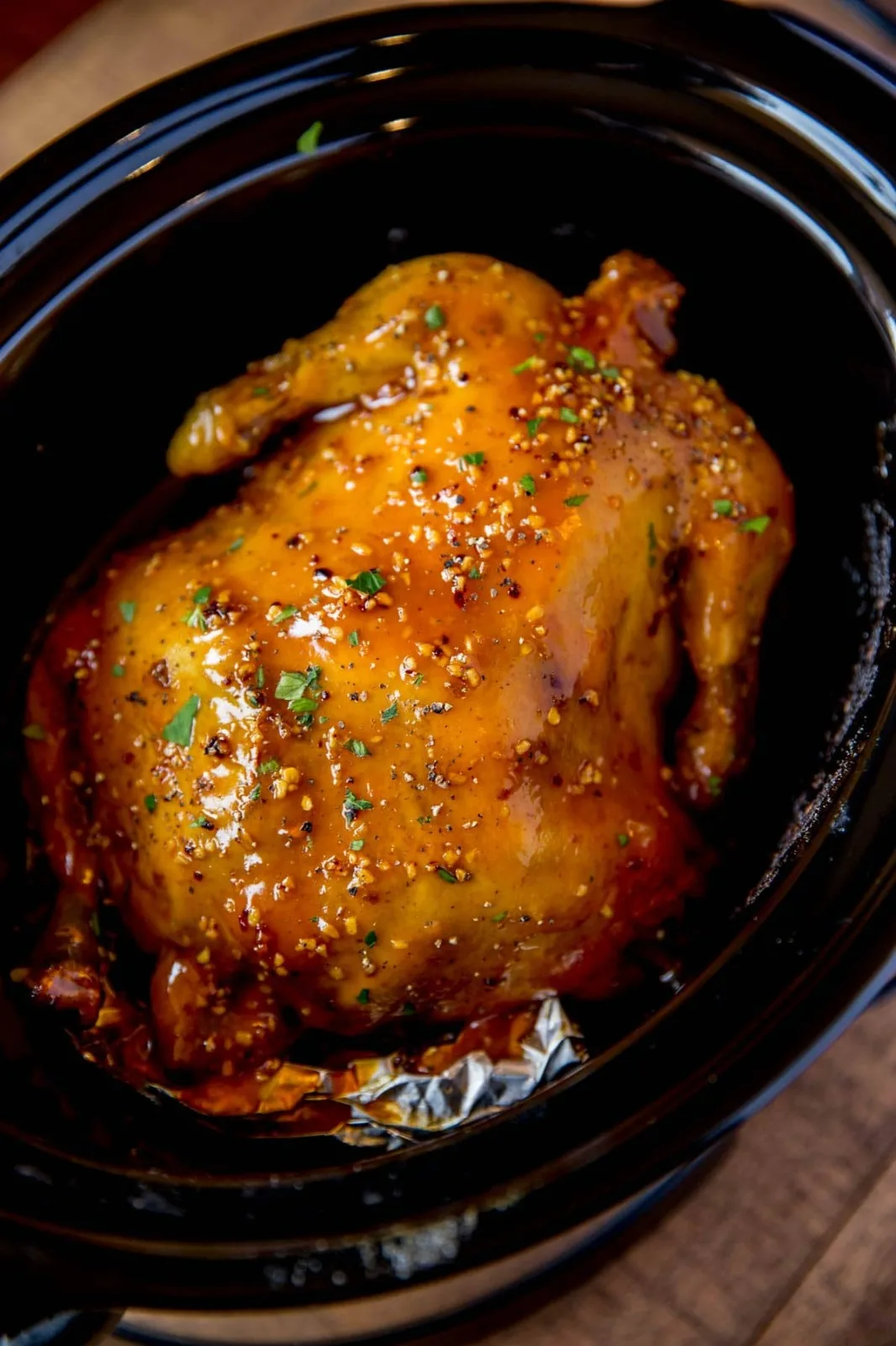 Slow Cooker Honey Orange Garlic Chicken