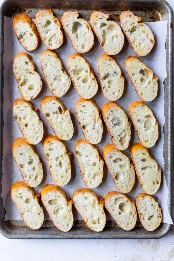 Spinach Artichoke Crostini