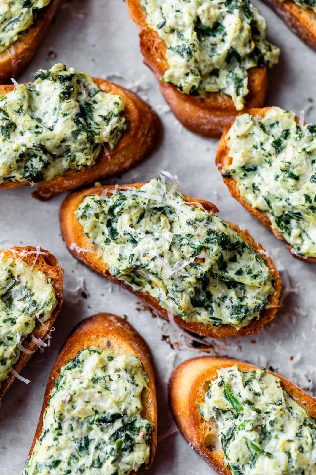 Spinach-Artichoke Crostini