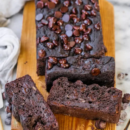 Chocolate Oat Flour Banana Bread