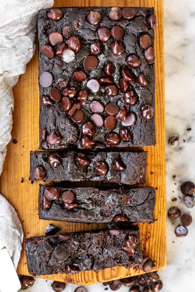 Chocolate Oat Flour Banana Bread