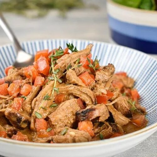 Slow Cooker Pork Paprikash