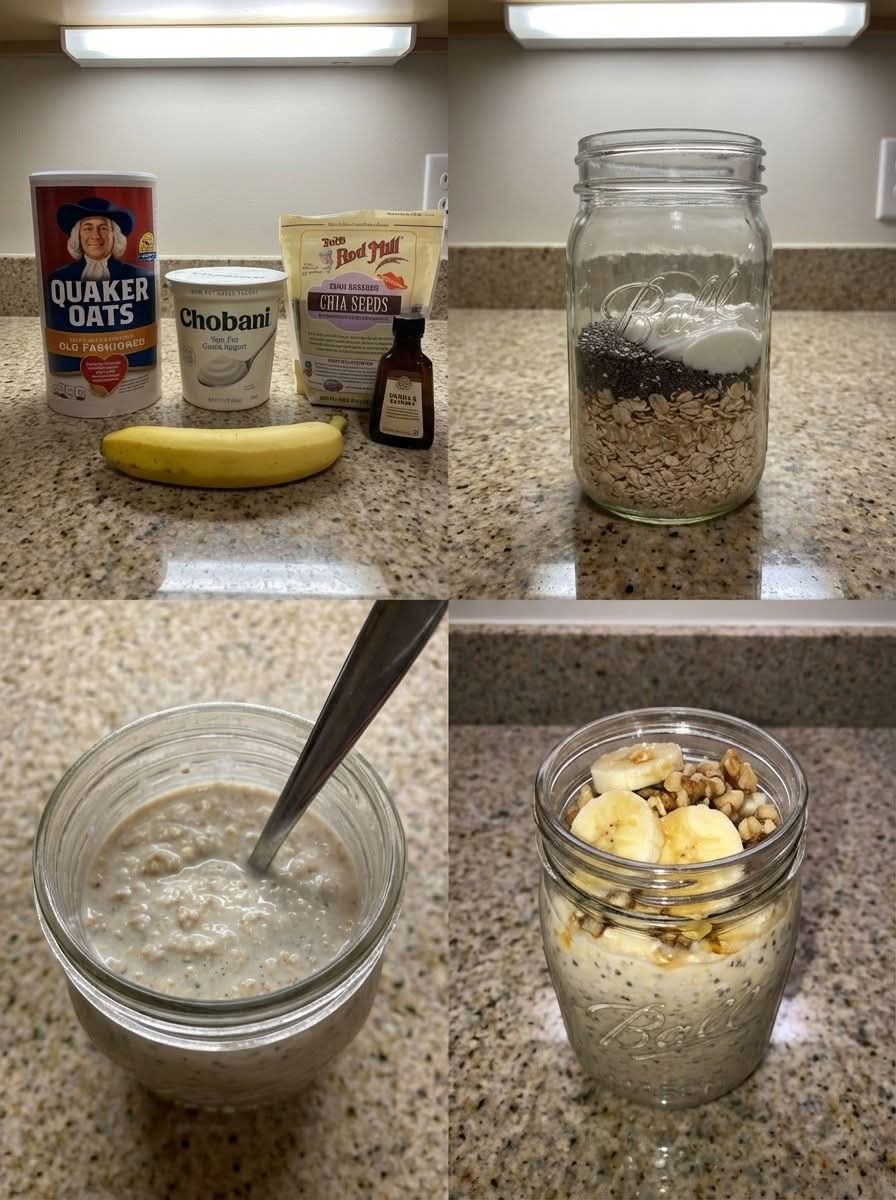 Banana Bread Overnight Oats: Breakfast That Tastes Like Dessert