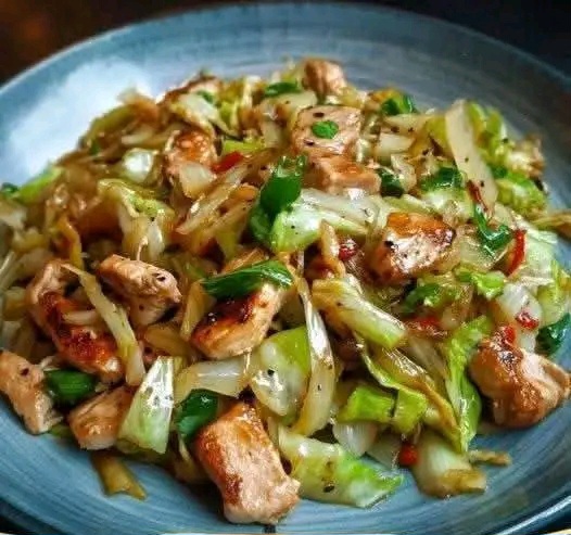 Chinese Chicken Cabbage Stir Fry