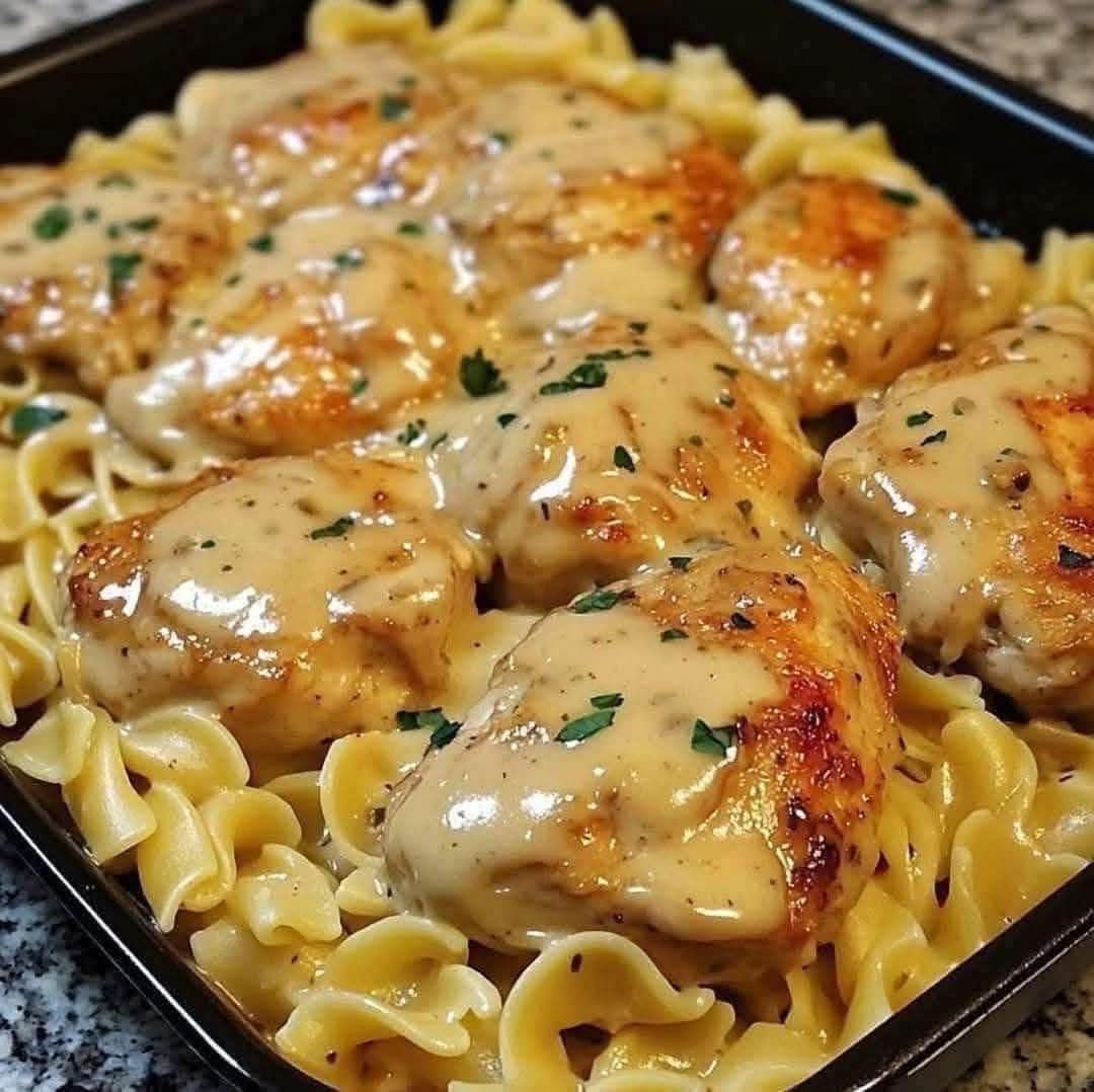 One Pan Chicken with Buttered Noodles: The Ultimate Busy Night Dinner