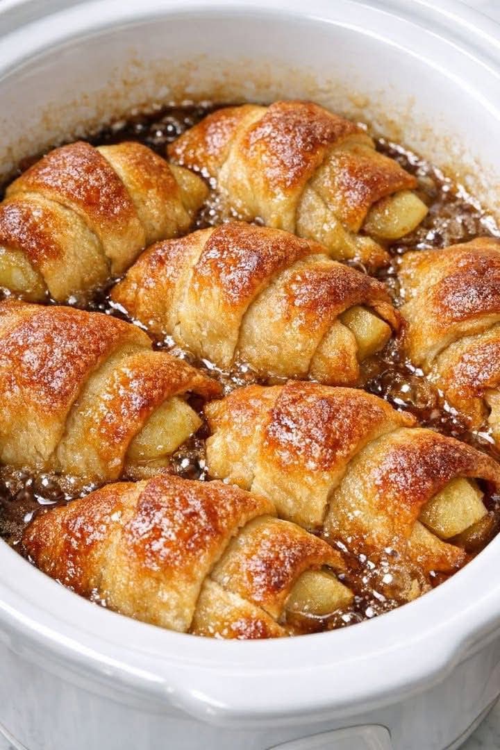 Slow Cooker 4 Ingredient Apple Dumplings: The Easiest Fall Dessert You’ll Ever Make