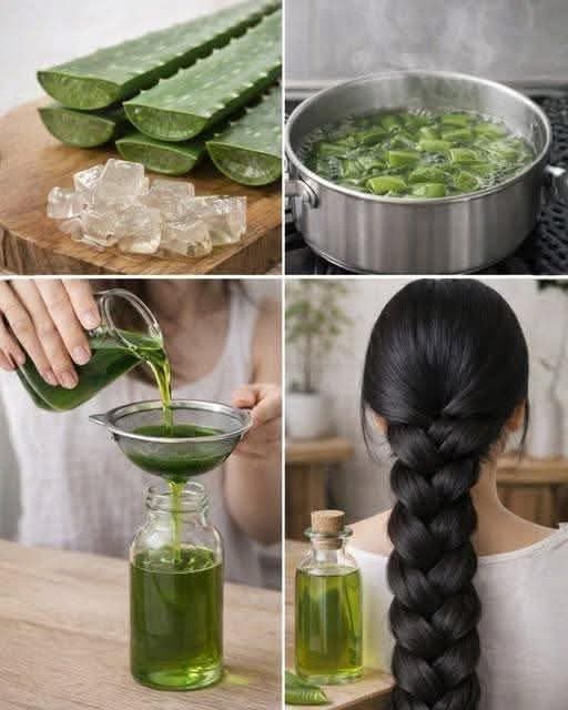 DIY Aloe Vera Oil: The Natural Secret to Faster Hair Growth and Less Hair Loss