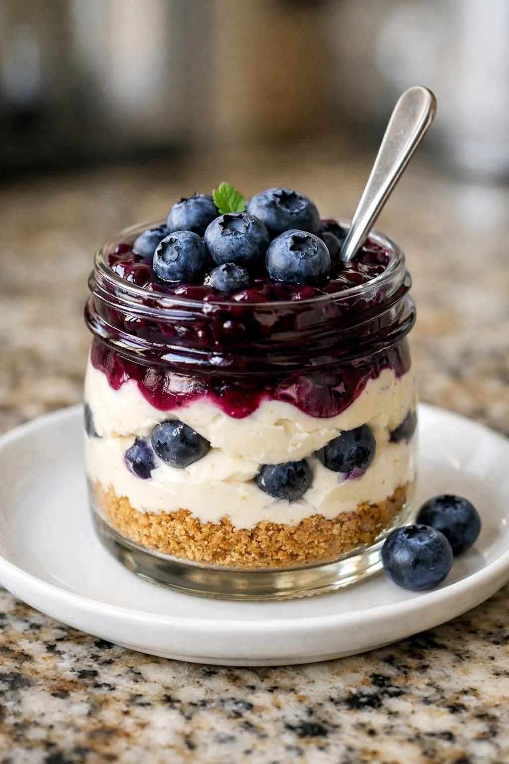 Blueberry Cheesecake Parfait: The No-Bake Dessert That Looks Fancy but Is So Easy