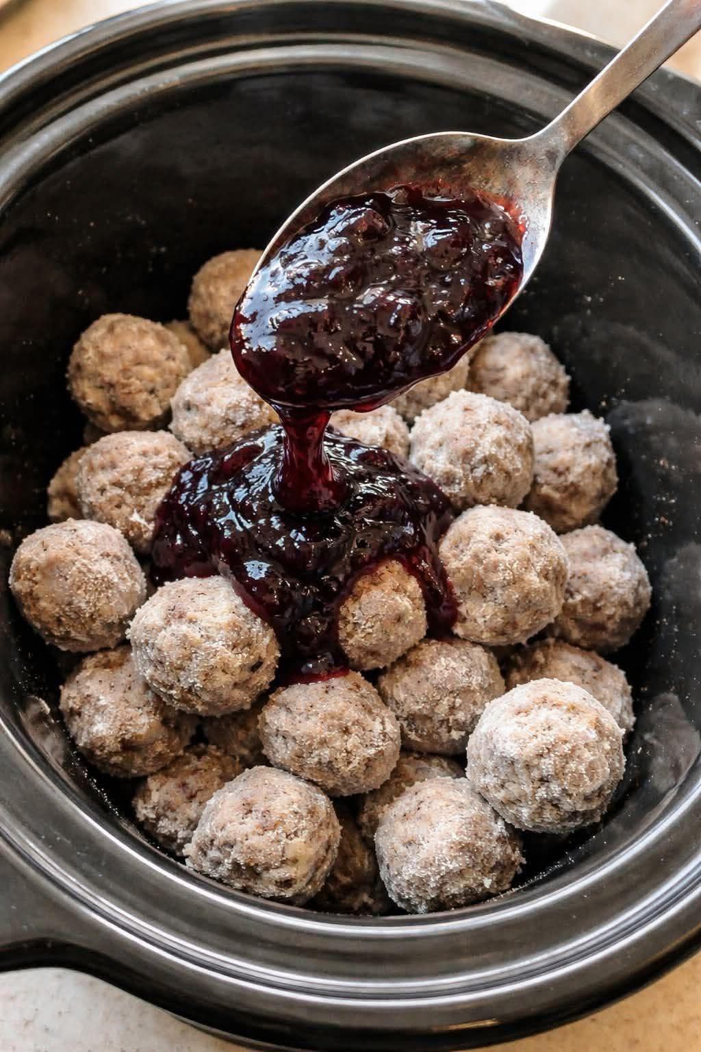 Crockpot Grape Jelly Meatballs: Only 2 Ingredients Go Into This Crockpot, and It Turns Into Something Seriously Delicious