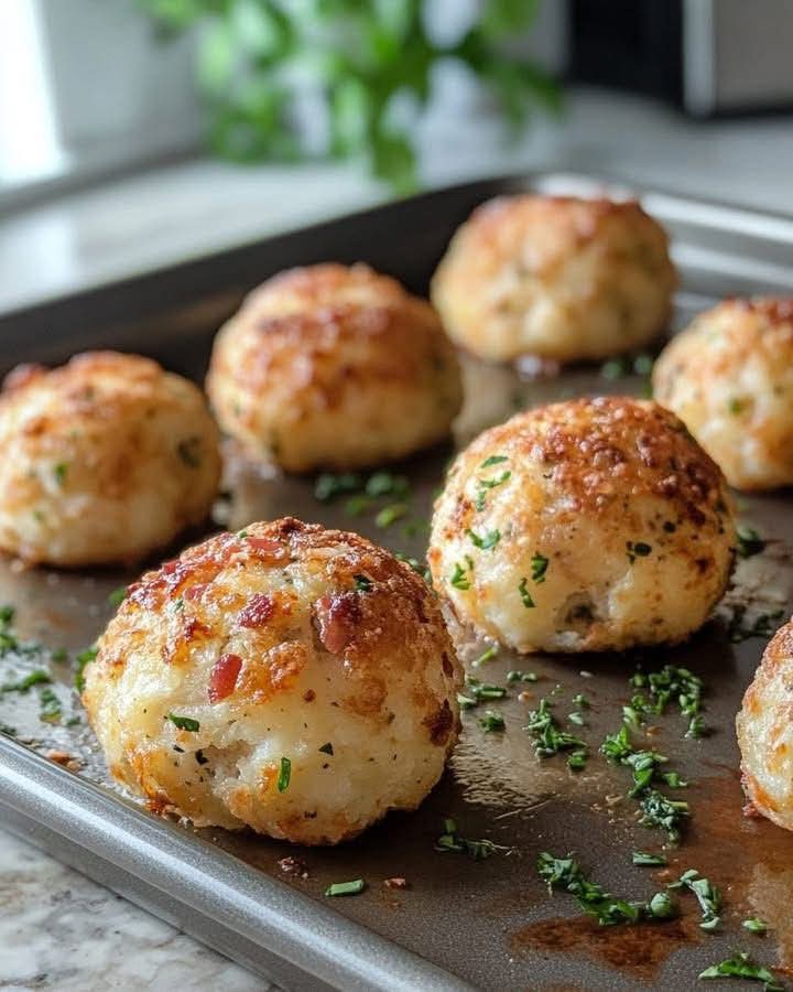 Herb Infused Baked Potato Balls with Parmesan – A Healthy Twist on Comfort Food