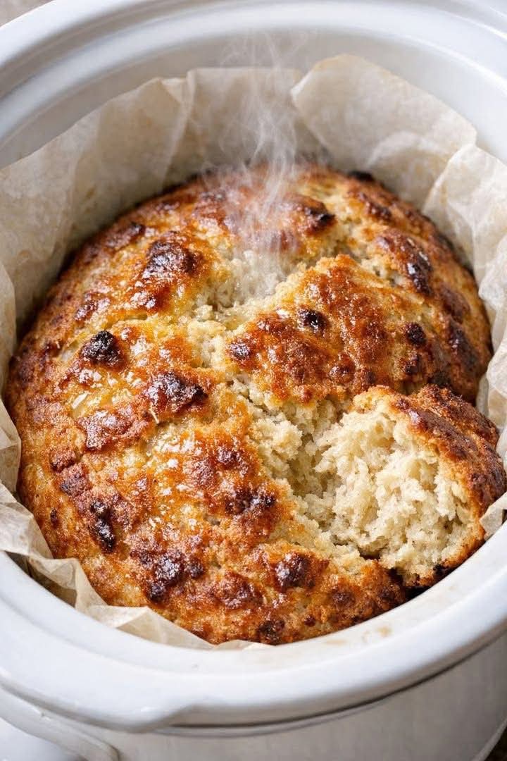 Slow Cooker 3 Ingredient Beer Bread: Crusty, Buttery, and No Oven Required