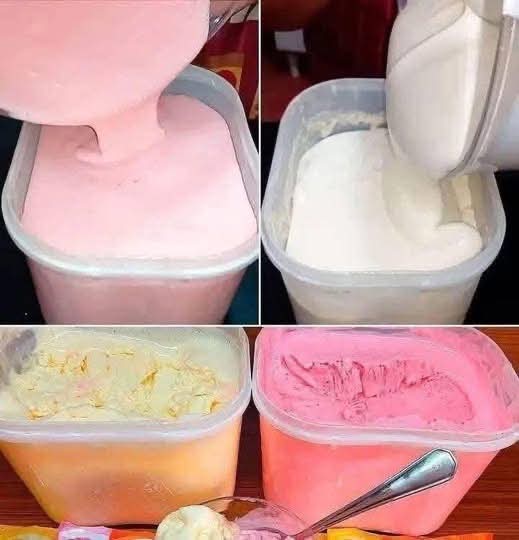 4 Ingredient Homemade Ice Cream – No Machine, No Churning, Ultra Creamy (Strawberry & Pineapple)