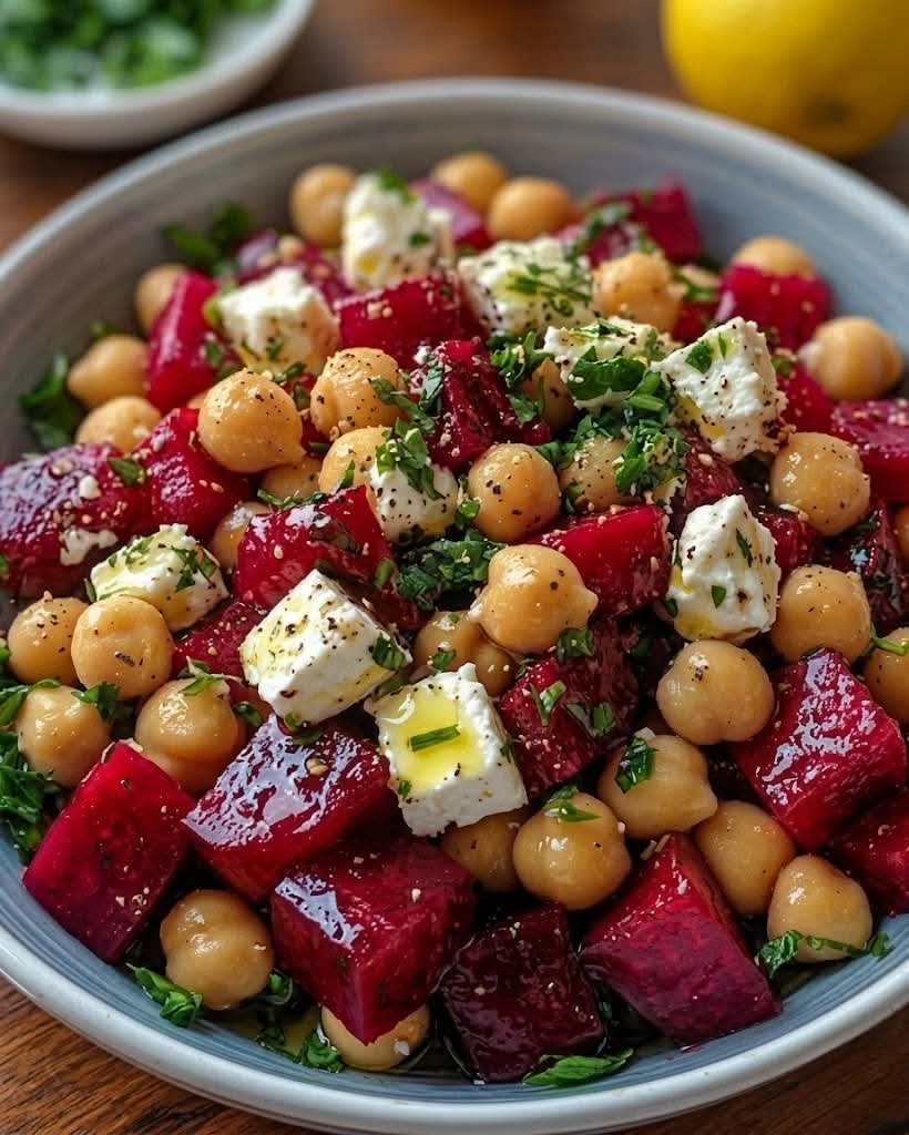 Chickpea, Beet And Feta Salad with Lemon Garlic Vinaigrette – A Vibrant, Flavor‑Explosion Salad You’ll Crave All Year