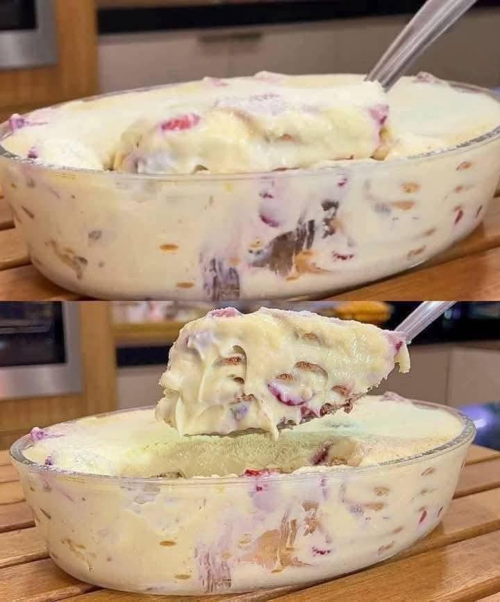 Layered Dessert with Cream Biscuits and Fruit: A Showstopping Summer Treat