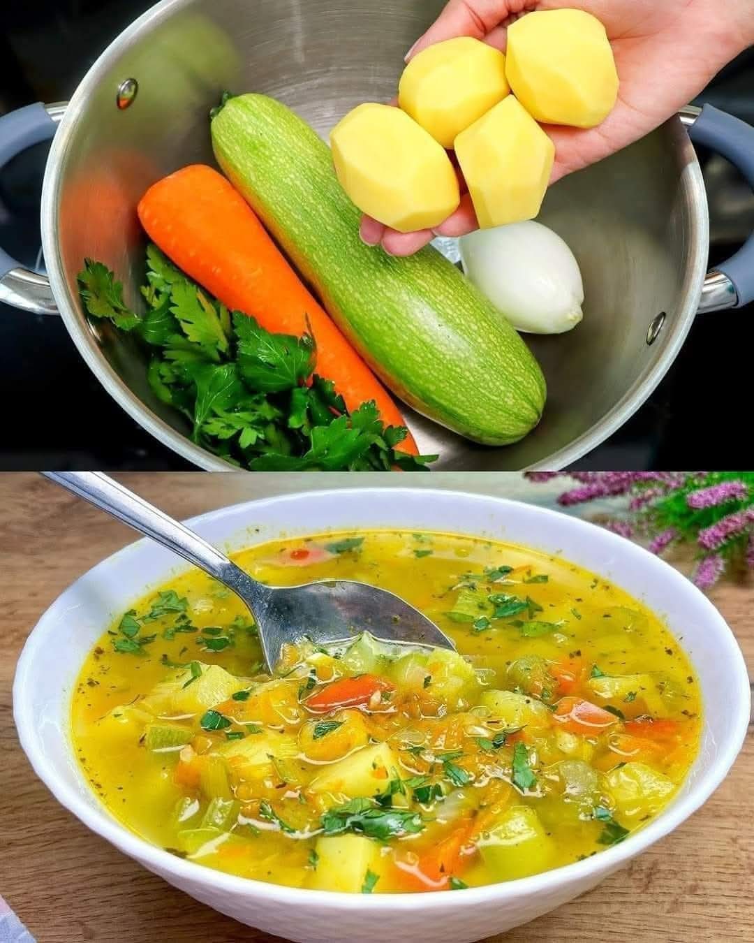 This Vegetable Soup Is Like Medicine for My Stomach! I Eat This Soup Day and Night! Healthy!