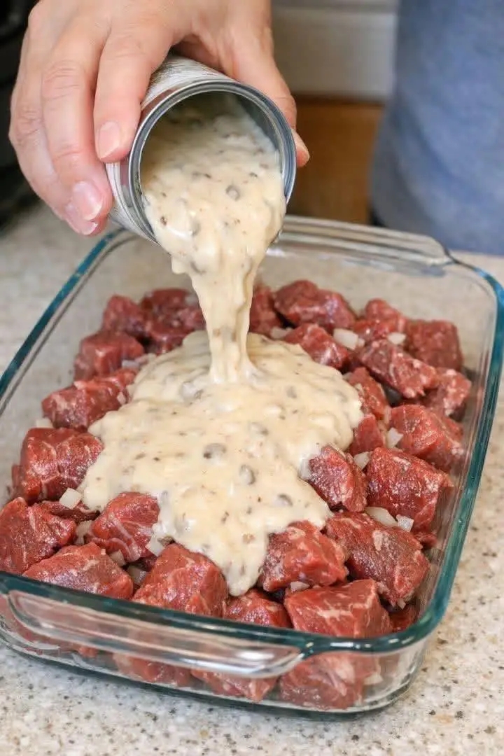 No Peek Beef Casserole: The 4-Ingredient Dump-and-Bake Dinner That Saves Weeknights