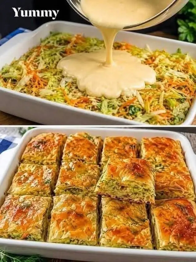 Cheesy Zucchini Carrot Bake – A Golden, Creamy Vegetable Casserole That Steals the Show