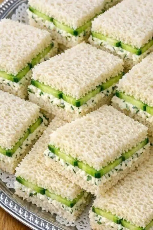 Cucumber Tea Sandwiches โ A Classic, Elegant, and Refreshing Bite