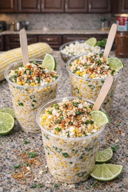 Mexican Street Corn Cups โ The Ultimate Party Bite That Packs a Flavor Punch