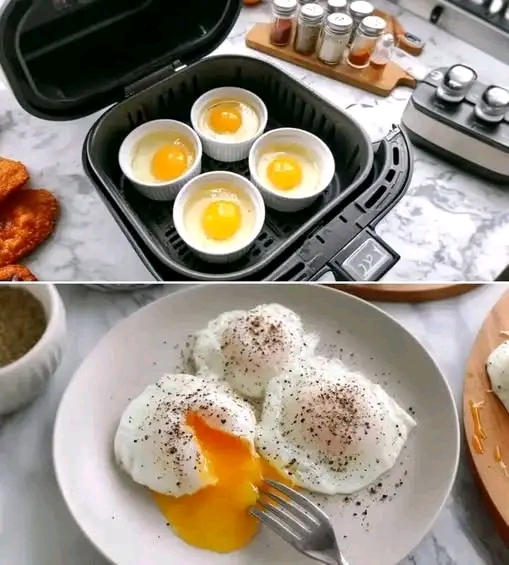 Air Fryer Poached Eggs