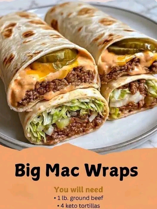 Keto Big Mac Wraps