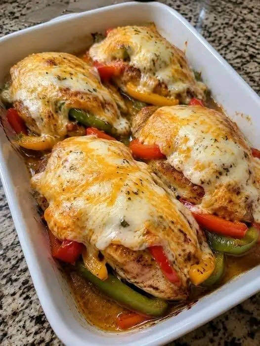 Anti Inflammatory 45g Protein Cheesy Baked Fajita Chicken