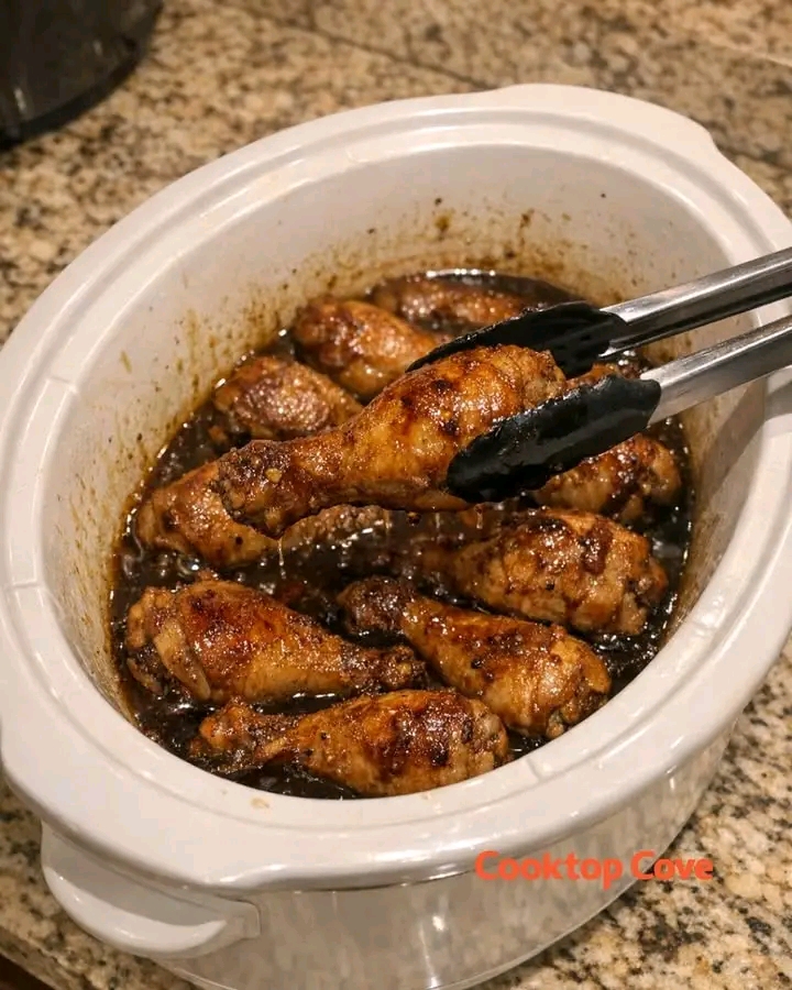 Slow Cooker Honey Garlic Chicken Drumsticks