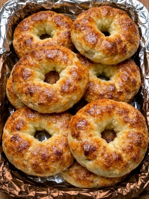 4 Ingredient Cottage Cheese Bagels
