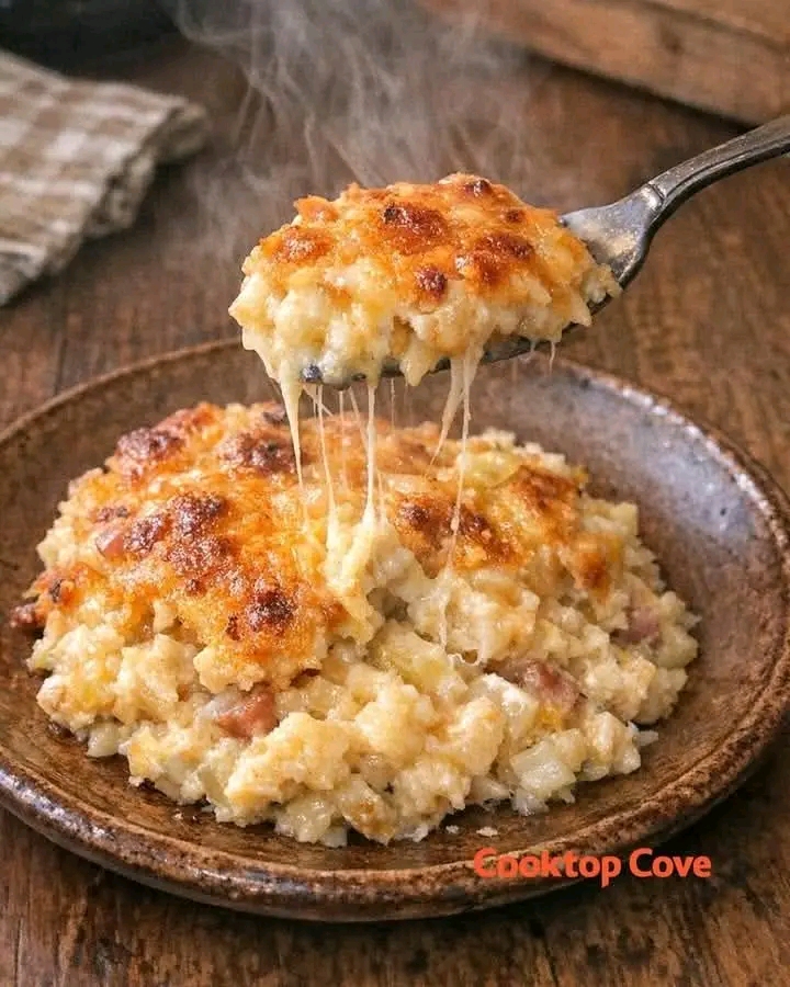 Cheesy Bacon Ranch Rice Bake โ Easy Comfort Food Casserole