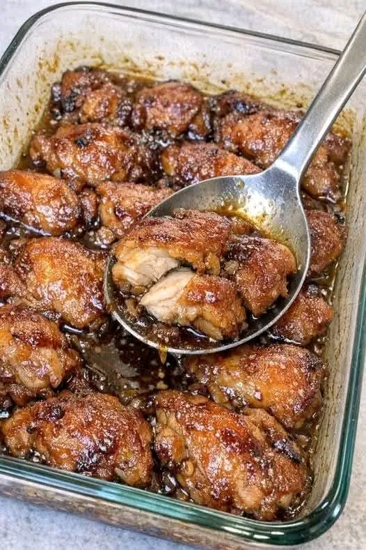 Sticky Baked Honey Soy Chicken Thighs โ Easy 50-Minute Dinner
