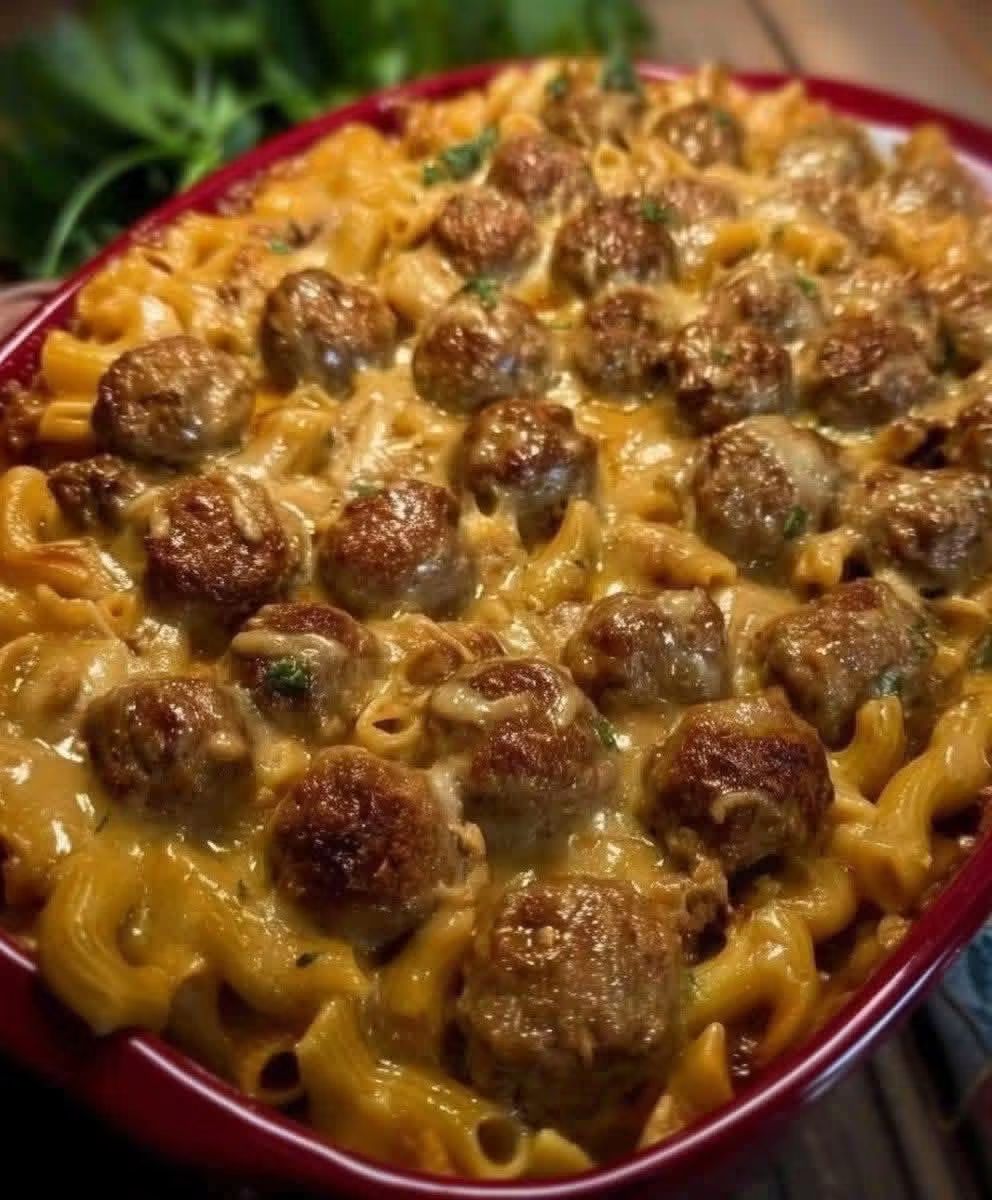 Creamy Cheesy Meatball Pasta Bake – The Ultimate Easy Comfort Food